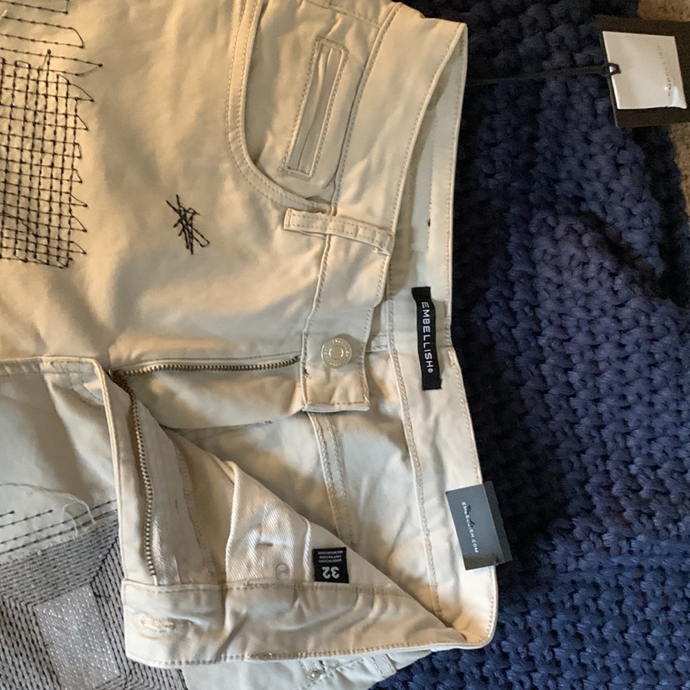 Men’s Embellish gray denim patchwork - Picture 2 of 9